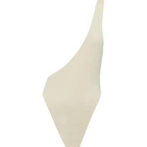 Myra Swim Flint Asymmetrical‎ One Shoulder Ivory One Piece NWT- Sz M